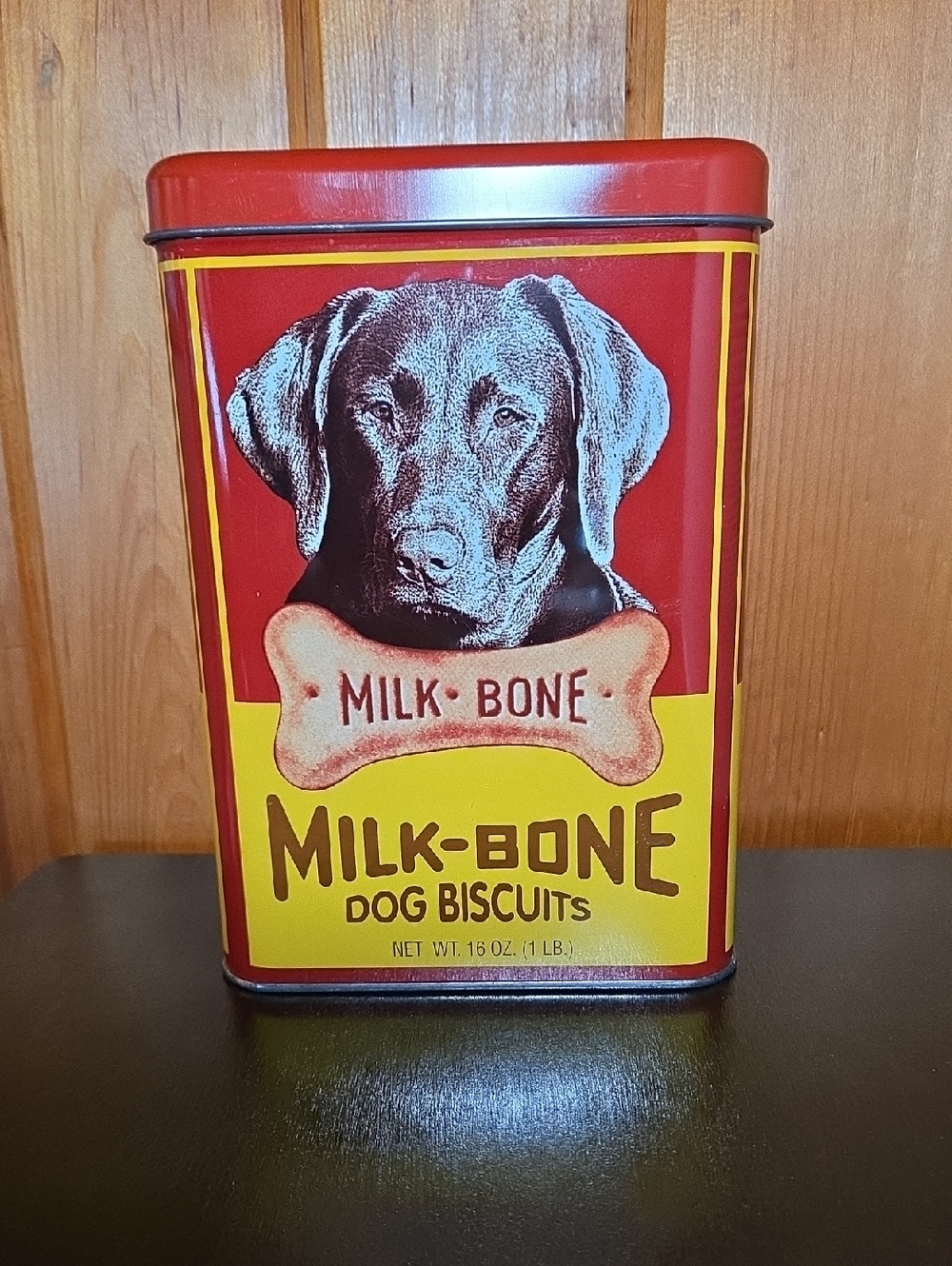 Vintage 1995 Milk-bone Dog Treat Metal Tin